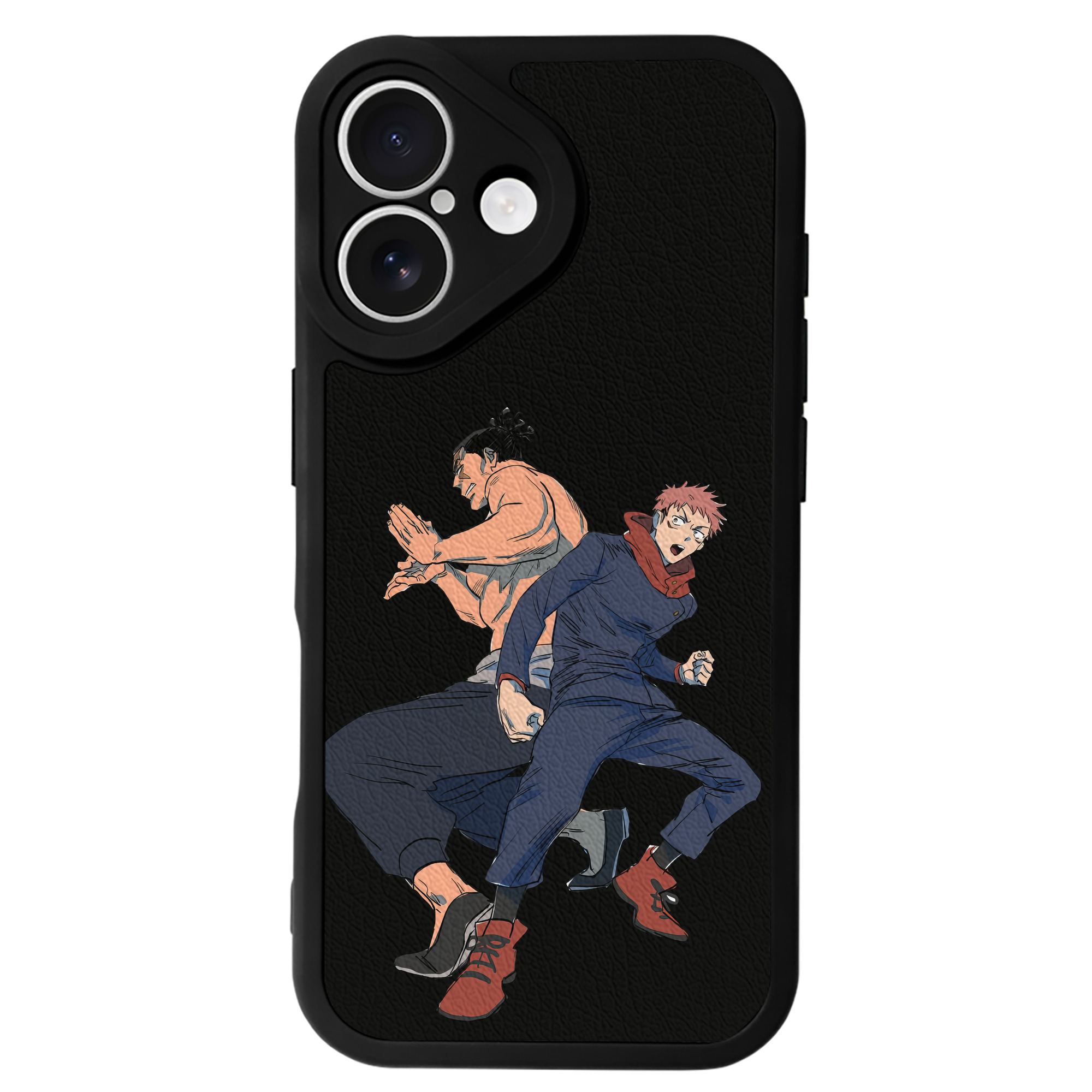 （画像用） 呪術廻戦 Jujutsu Kaisen 【iPhone 16シリーズ対応】シリコンスマホケース（レザー調） 材質：シリコン